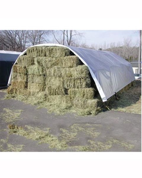 TUFFPAULIN HAY COVERS TARPAULIN- TIRPAL 200GSM (40FTX40FT, SILVER) product  Image 1