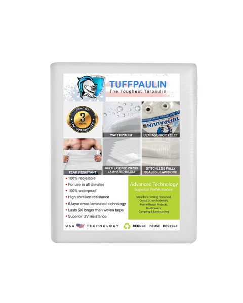 TUFFPAULIN 12FT X 12FT 120 GSM TRANSPARENT TARPAULIN-TIRPAL product  Image 3