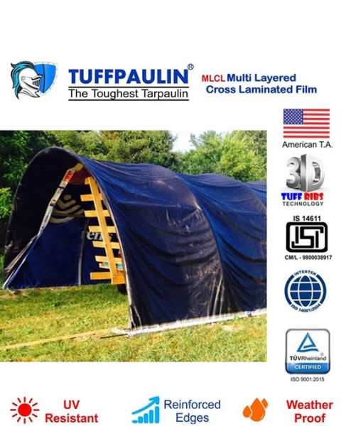 TUFFPAULIN 40FT X 30FT 150 GSM BLACK HAY COVERS HEAVY DUTY TARPAULIN- TIRPAL product  Image 8