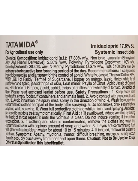 Tatamida Insecticide product  Image