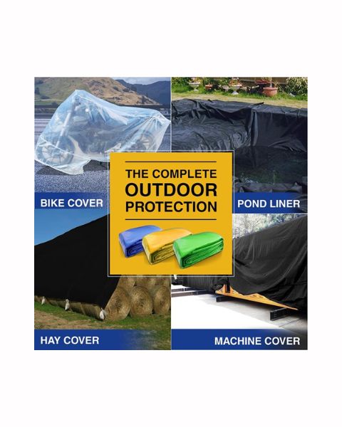 TUFFPAULIN 6FT X 6FT 120 GSM BLACK TARPAULIN-TIRPAL product  Image