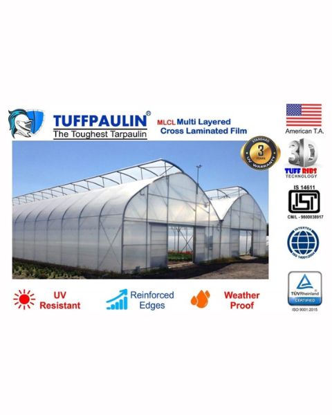 TUFFPAULIN HAY COVERS TARPAULIN-TIRPAL 200GSM (40FTX40FT, TRANSPARENT) product  Image 5