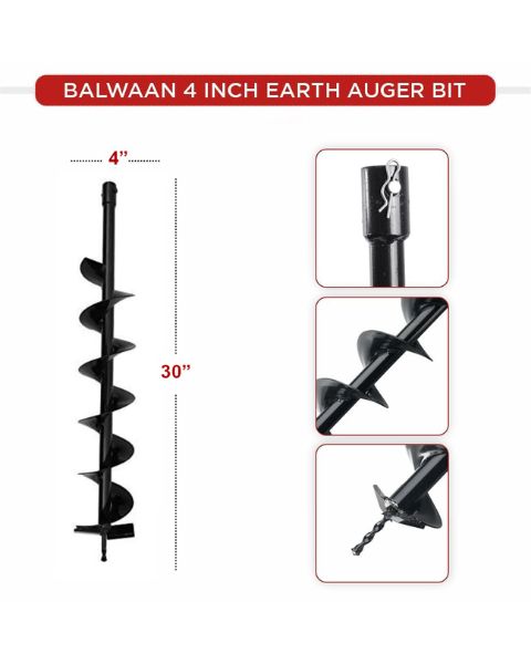 BALWAAN EARTH AUGER 4" BIT product  Image 5