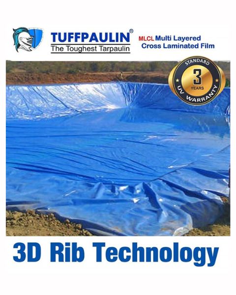 TUFFPAULIN 50FT X 50FT 150 GSM BLUE POND LINER TARPAULIN-TIRPAL product  Image 6