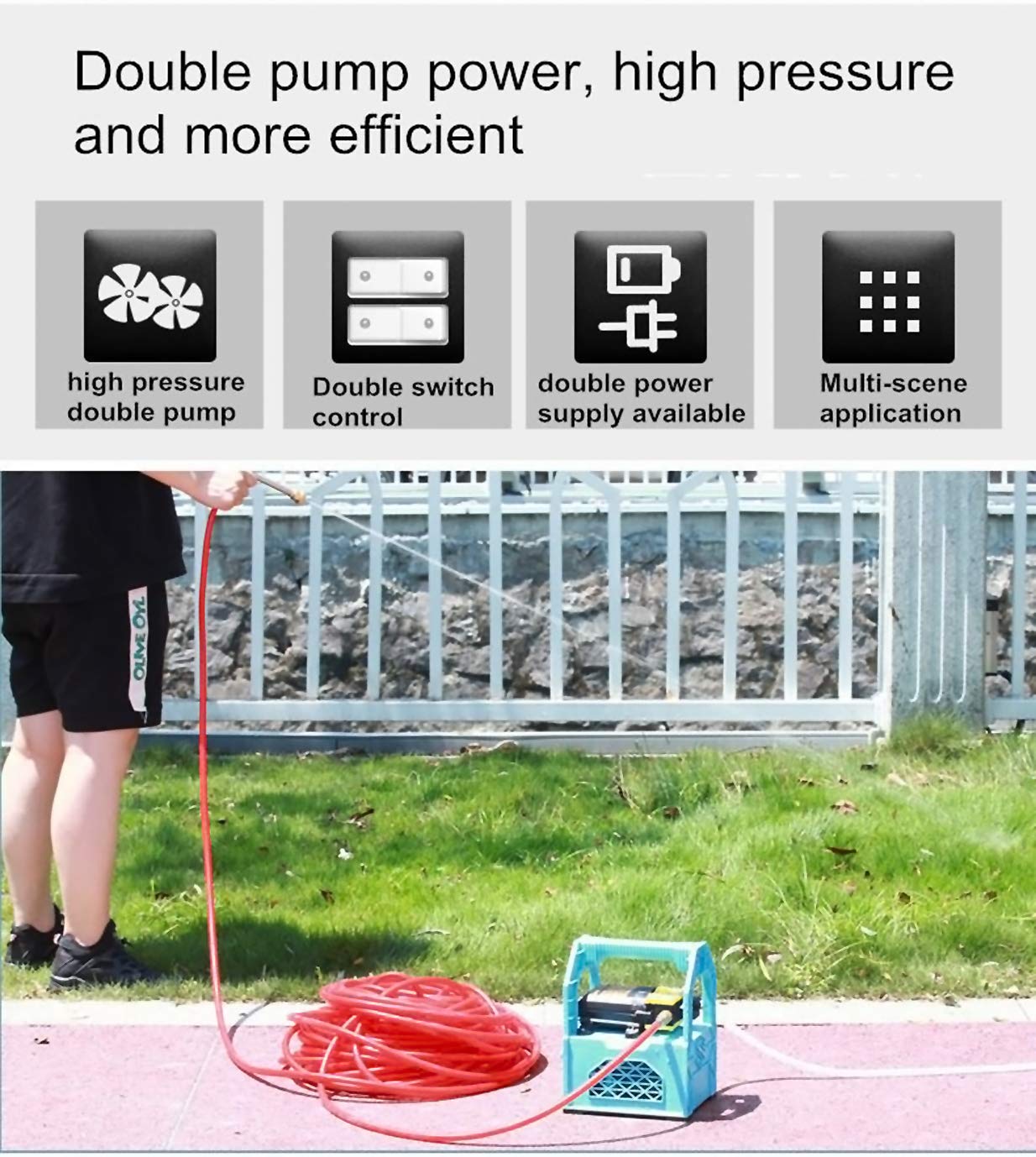 NEPTUNE PORTABLE DOUBLE WATER PUMPS PRESSURE WASHER KIT product  Image