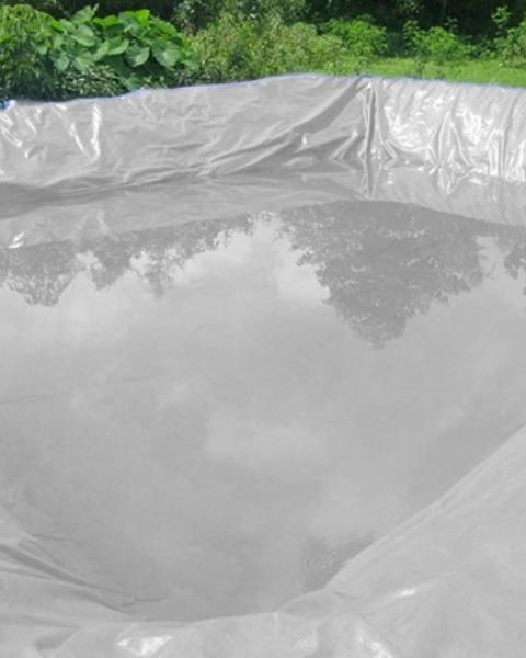 TUFFPAULIN 50FT X 50FT 150 GSM SILVER POND LINERS TARPAULIN-TIRPAL product  Image