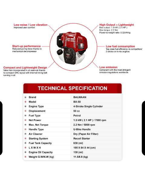 BALWAAN BRUSH CUTTER BX-50 (BBC-4SPN) product  Image 7