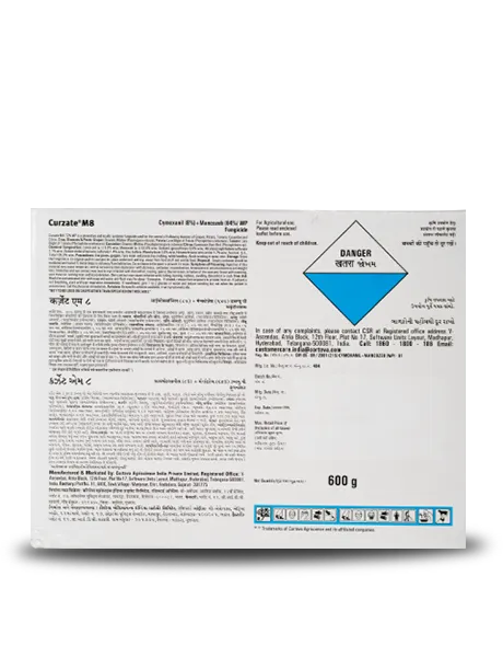 CURZATE FUNGICIDE (CYMOXANIL 8% + MANCOZED 64% WP) product  Image 2