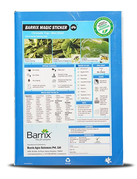 BARRIX MAGIC STICKER CHROMATIC TRAP BLUE SHEET product  Image