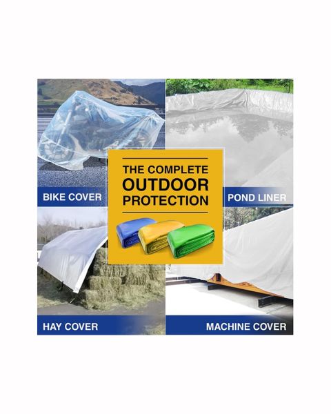 TUFFPAULIN 40FT X 40FT 150 GSM TRANSPARENT POND LINER TARPAULIN-TIRPAL product  Image 3