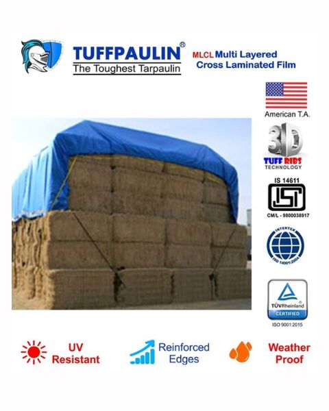 TUFFPAULIN 40FT X 30FT 150 GSM BLUE HAY COVERS HEAVY DUTY TARPAULIN- TIRPAL product  Image
