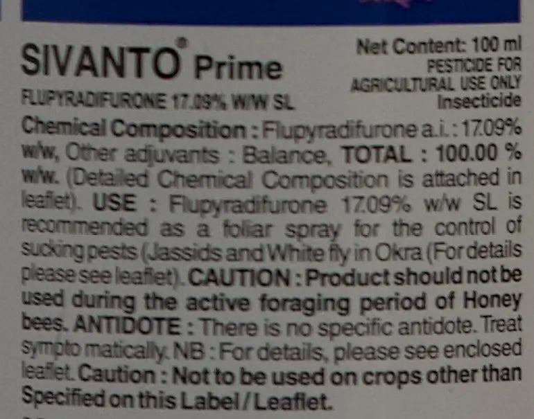 Sivanto Insecticide product  Image