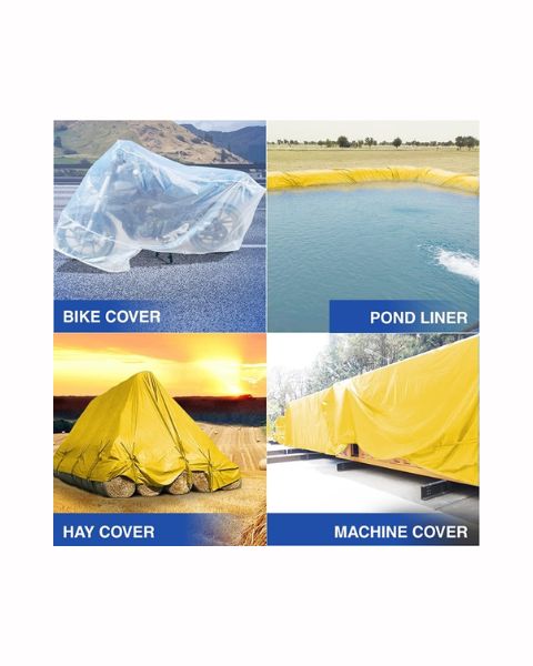 TUFFPAULIN 6FT X 6FT 120 GSM YELLOW TARPAULIN-TIRPAL product  Image 5