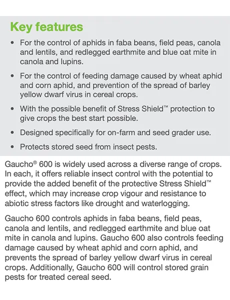 Gaucho FS600 Insecticide product  Image