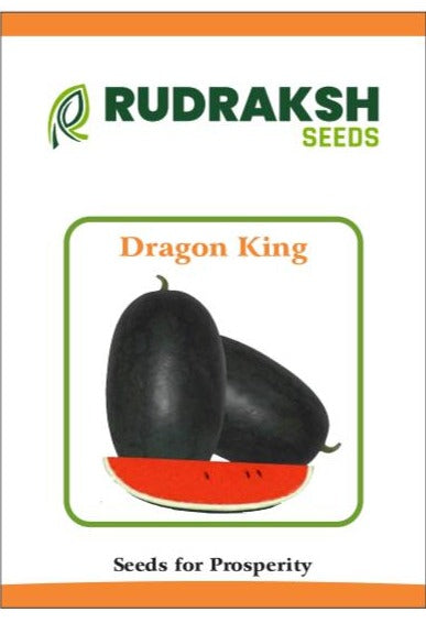 RUDRAKSH DRAGONE KING WATERMELON (OBLONG, CRIMSON RED) SEEDS product  Image 3