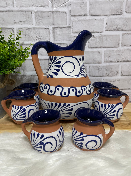 Beverage Pitcher, Handmade Talavera Pottery, Large Pitcher for Water, –  LUV2BRD