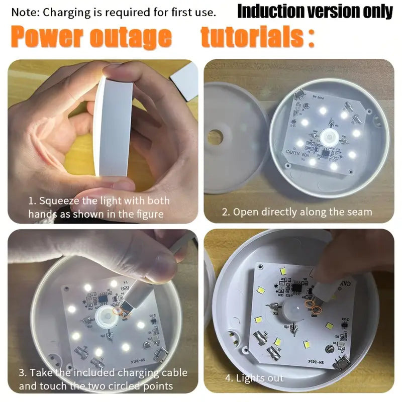 3pcs 1pc motion sensor wall light rechargeable led night light smart automatic switching lamp for bedroom   room hallway room decoration Product details 9