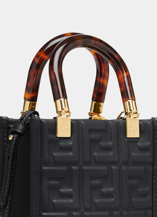 FF-logo cashmere tote bag, FENDI