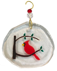 cardinal suncatcher ornament
