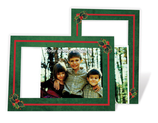 Holly Photo Insert Card | Plymouth Cards