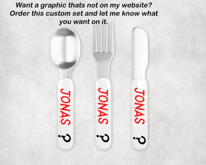 Custom Kids Silverware - Grammy's Crafts - Plates And Silverware Set