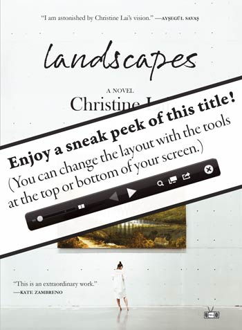 Landscapes, novel by Christine Lai, Sneak Peek image