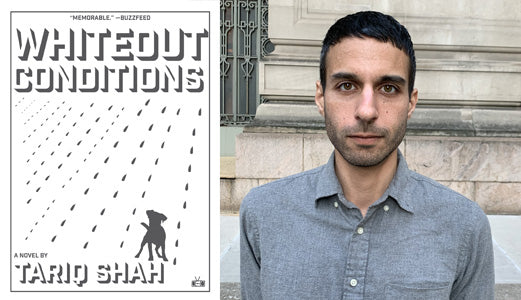 Tariq Shah with his debut novel Whiteout Conditions