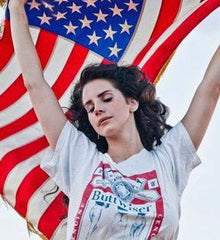 Lana Del Rey puts on a leggy display in tiny black shorts and