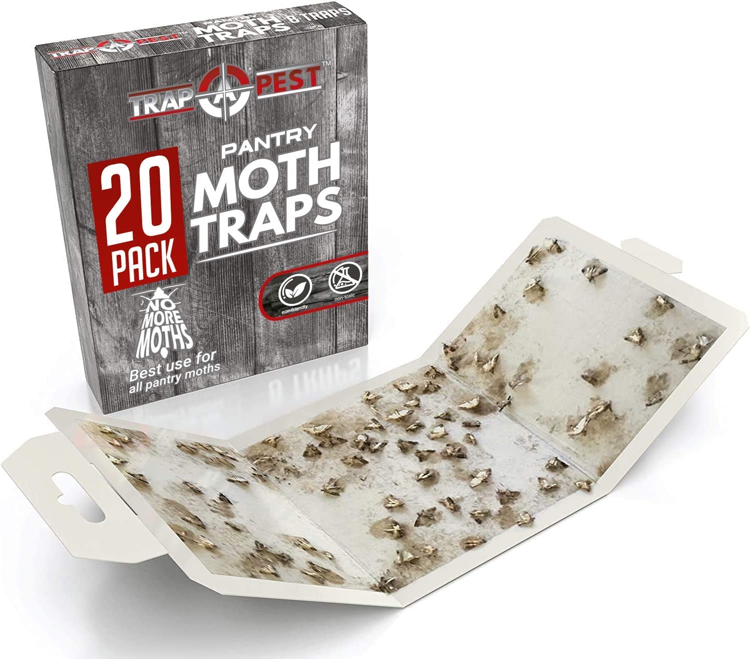 Pantry Pest & Moth Glue Board Traps with Pheromones 24 Count