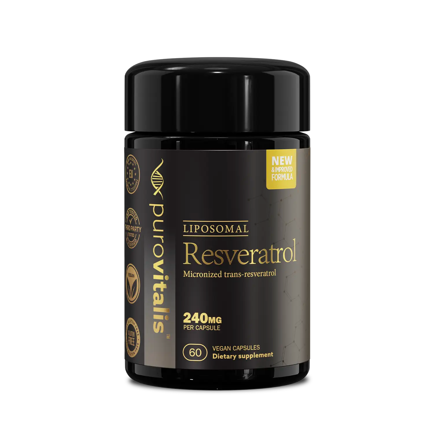 Buy Trans-resveratrol Liposomal from purovitalis. Micronized resveratrol for higher absorption