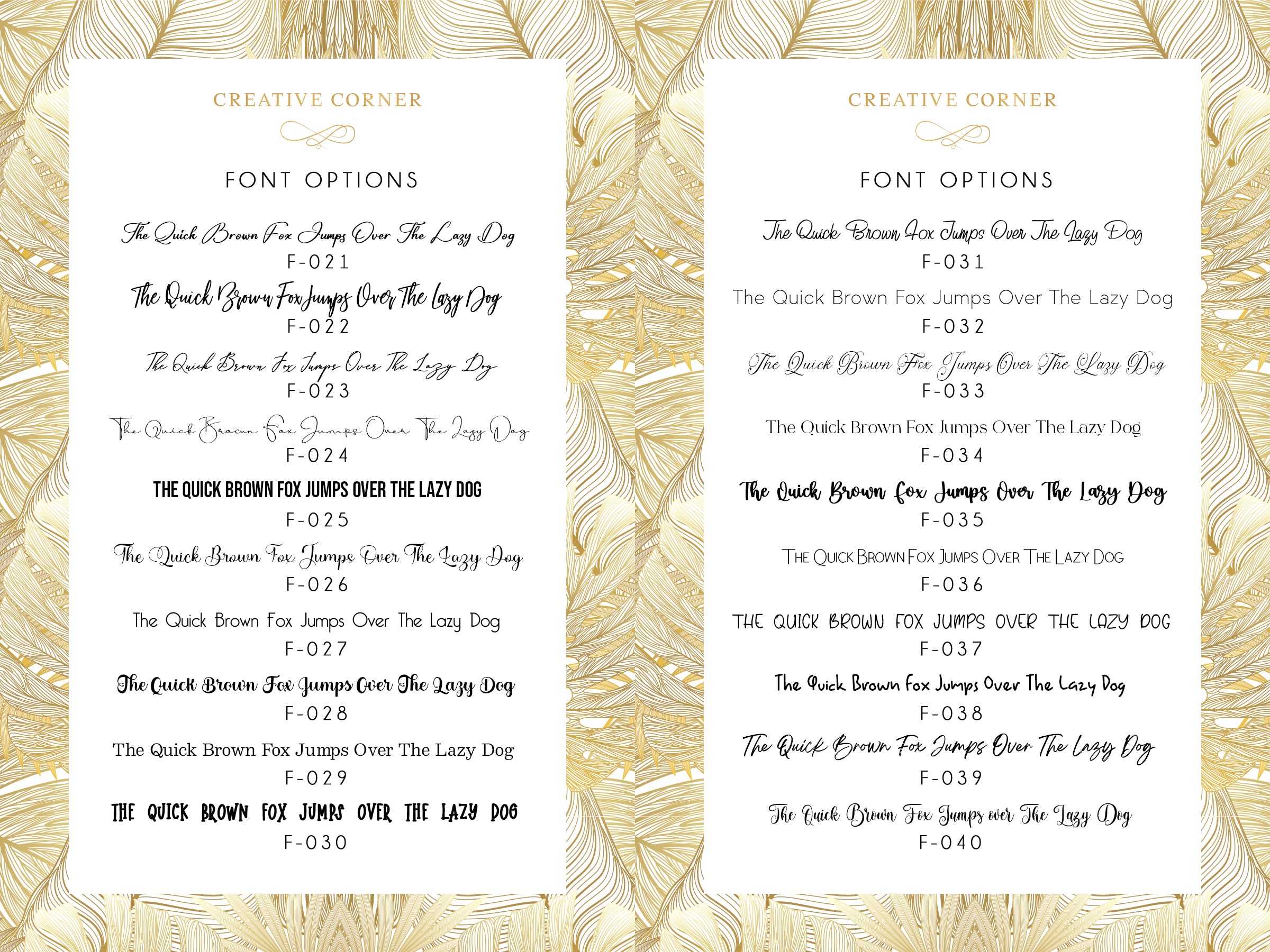 Font Options Page 2