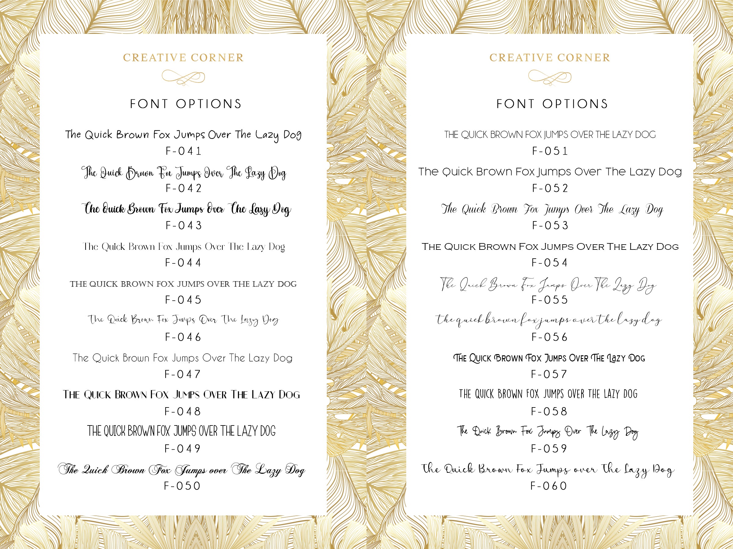 Font Options Page 3