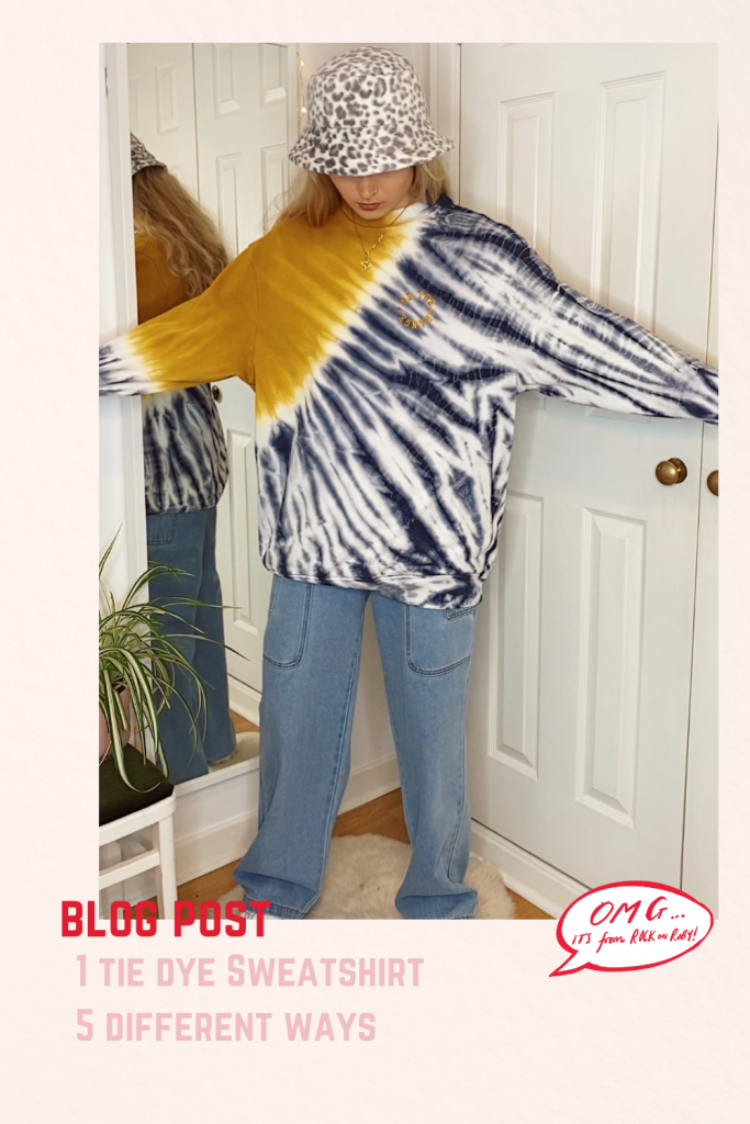 how to style oversized tie dye jumpers multiple ways