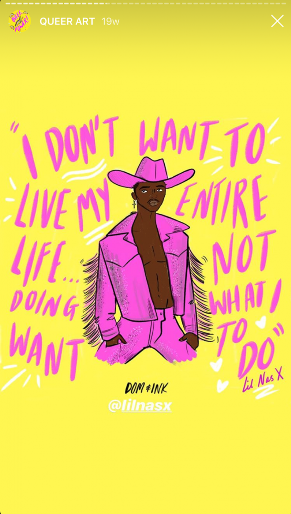 dom and ink lil nas x drawing