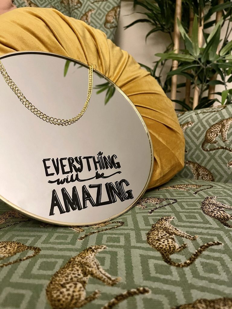 everything will be amazing mirror decal from rock on ruby