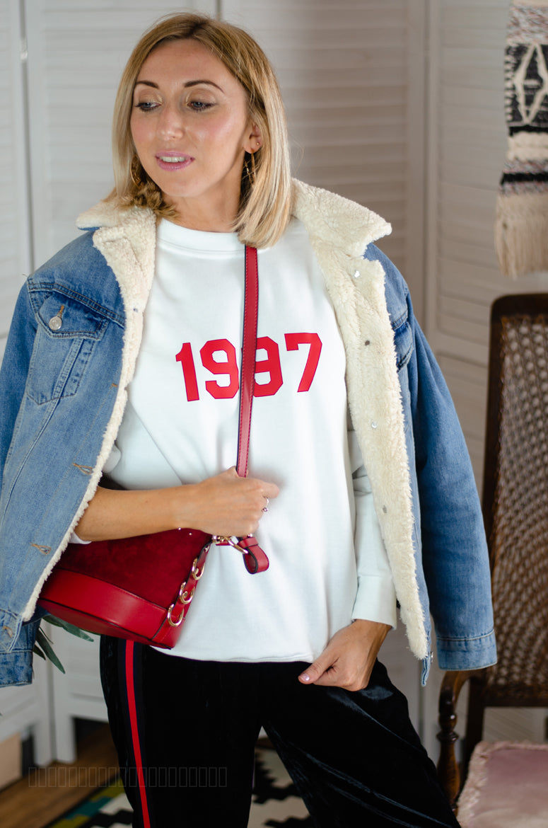 Personalised Year sweatshirt from Rock On Ruby - Fairwear fashion