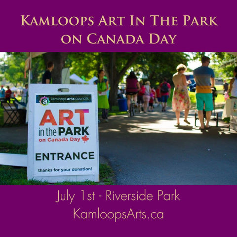art in the park on canada day in kamloops
