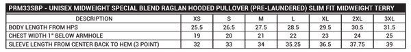 size chart camo