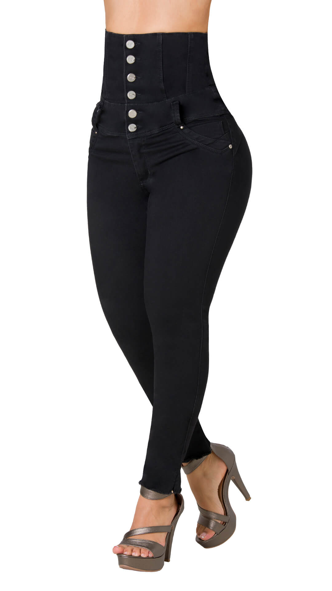 High-rise Butt-Lifting Jeans with Embroidery on Boot 21327PAT-N – Ska  Studio Usa