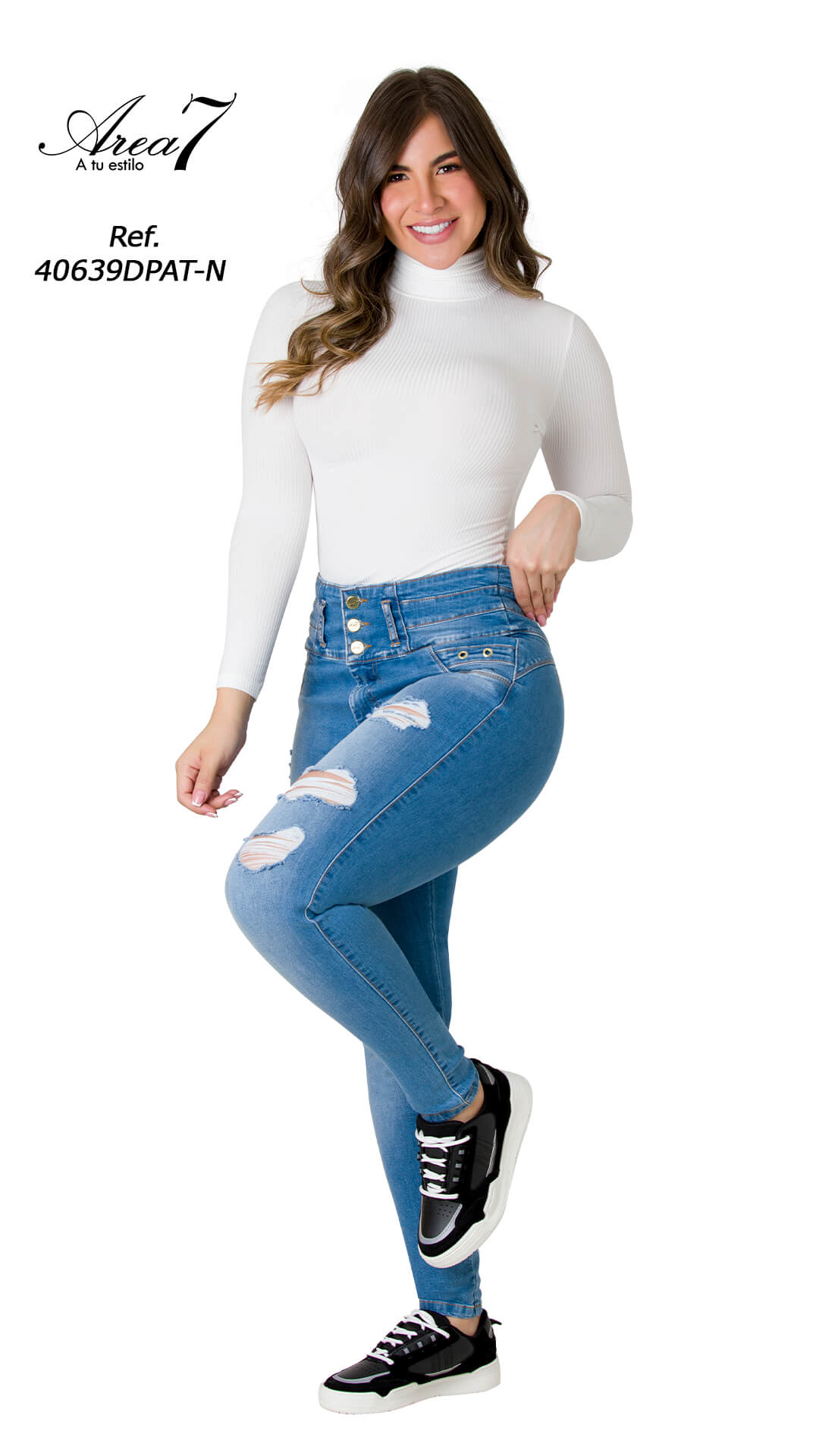 Adventure Jeans Colombianos para Mujer Pantalones Colombianos Levanta Cola  1709, Azul : Ropa, Zapatos y Joyería 