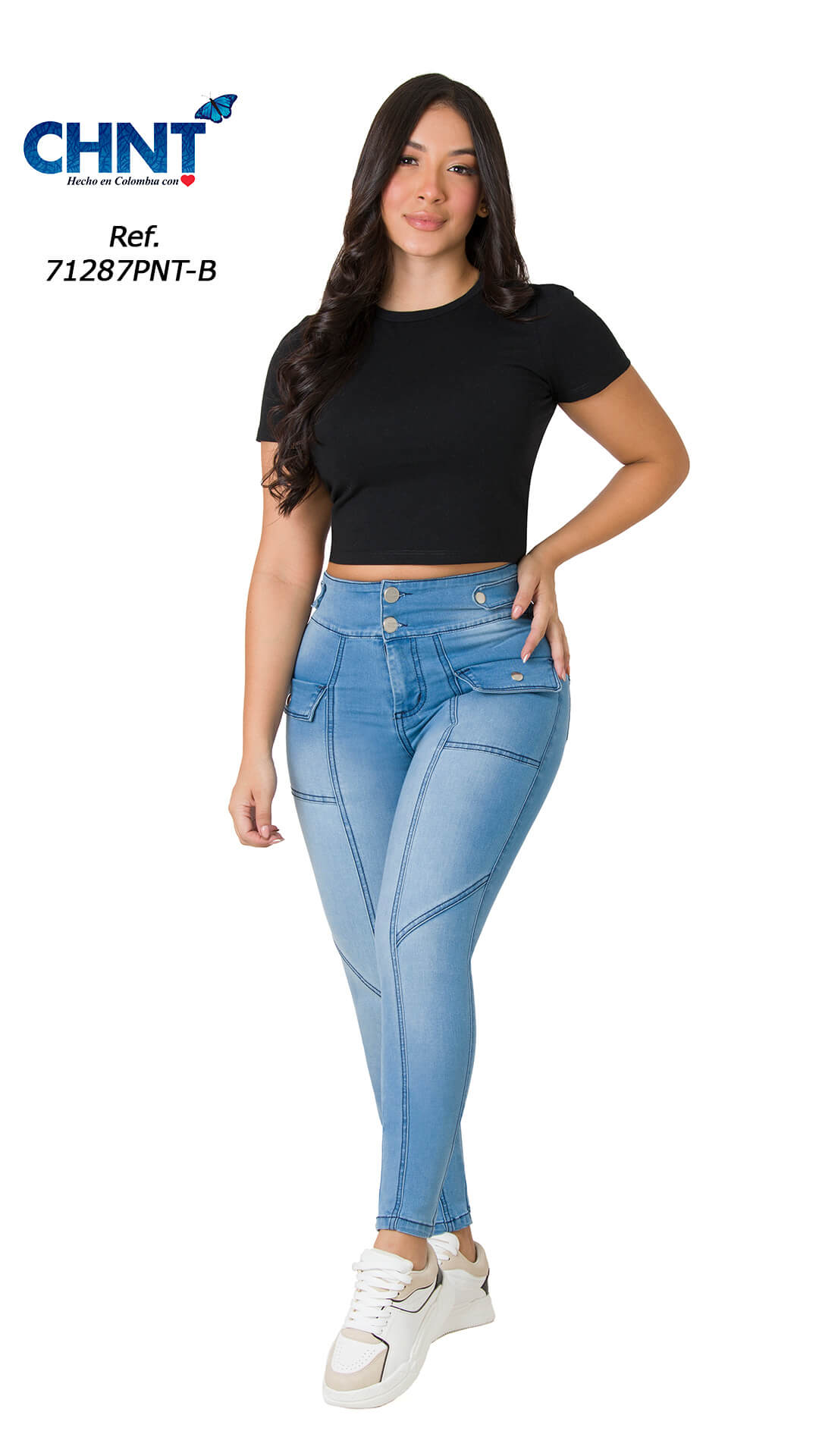  Top Woman Jeans Colombianos Levanta Cola Colombiano, Azul :  Ropa, Zapatos y Joyería