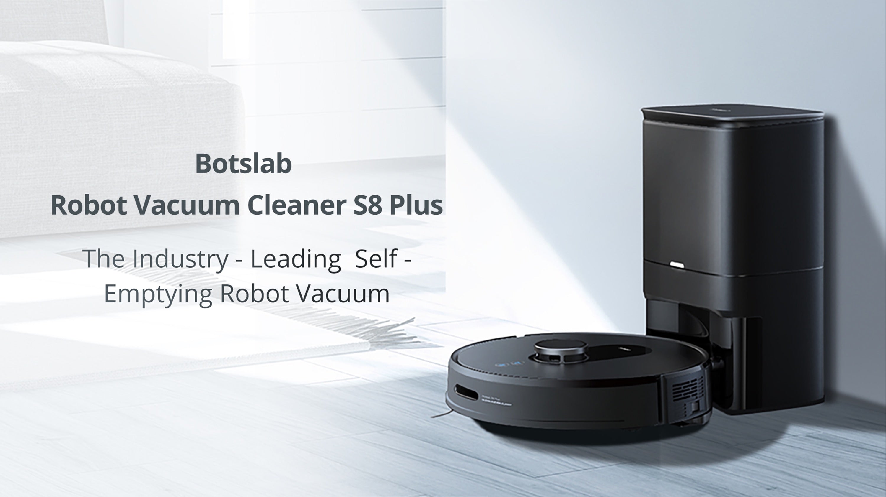 360 Botslab S8 Plus Robot Aspirador y Fregasuelos con Base de