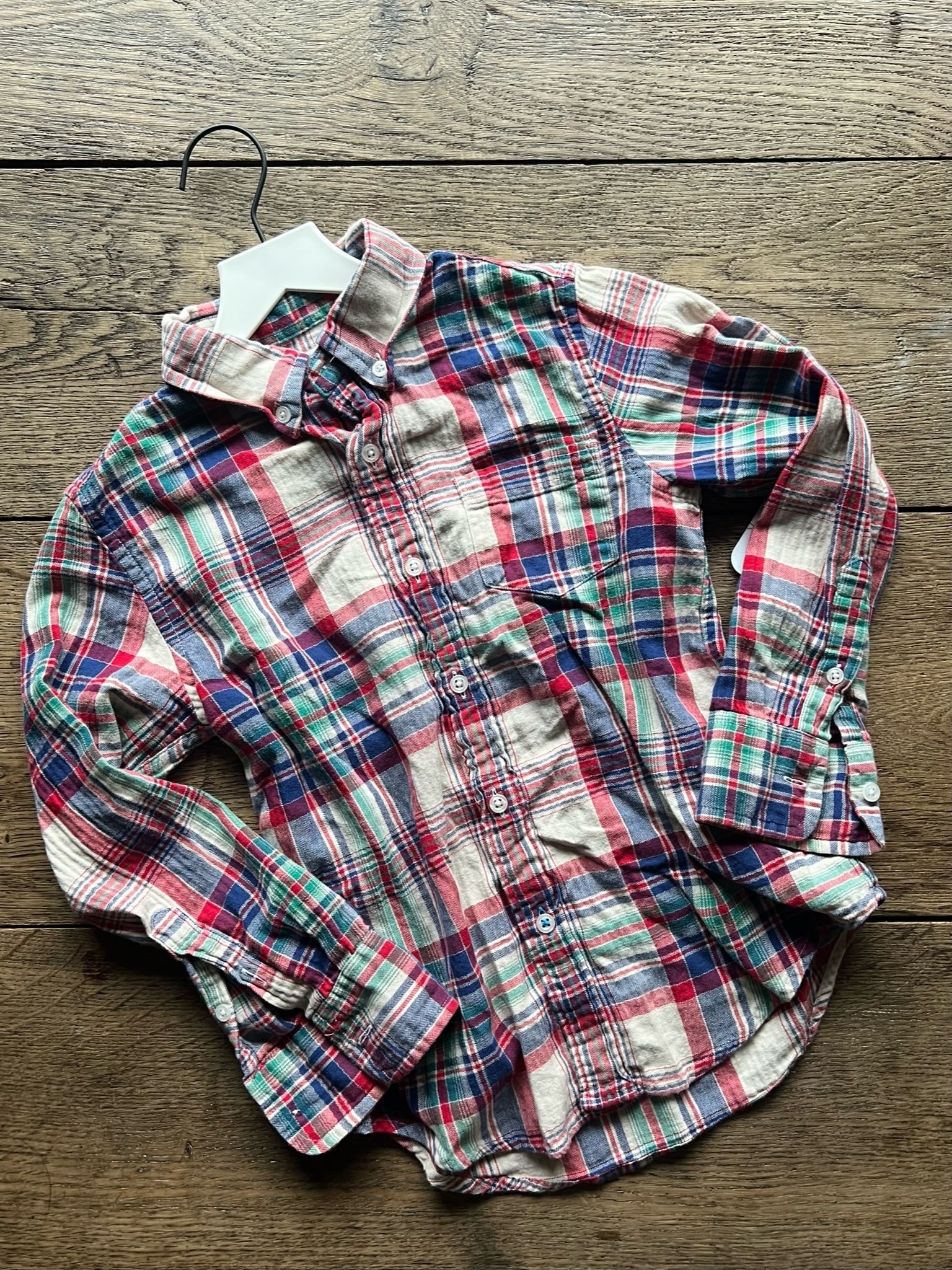 CrewCuts Flannel Plaid Button Down