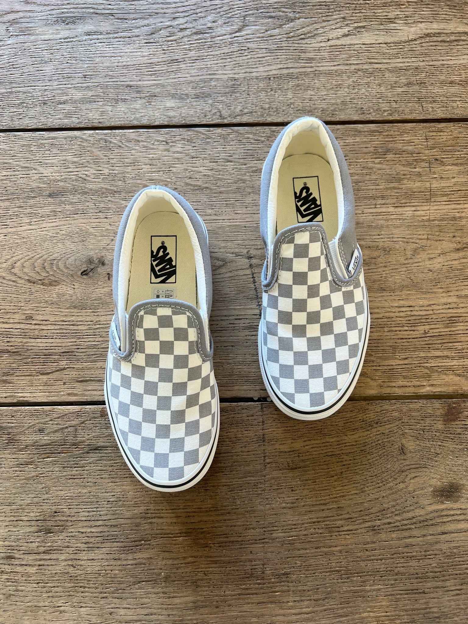 Grey Checkered Vans