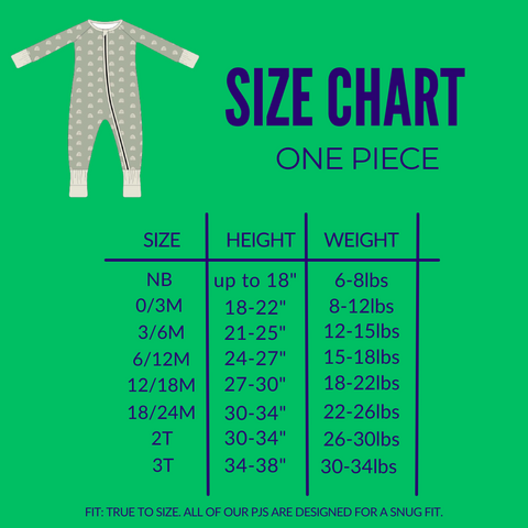 Size Charts – Neverland Bamboo