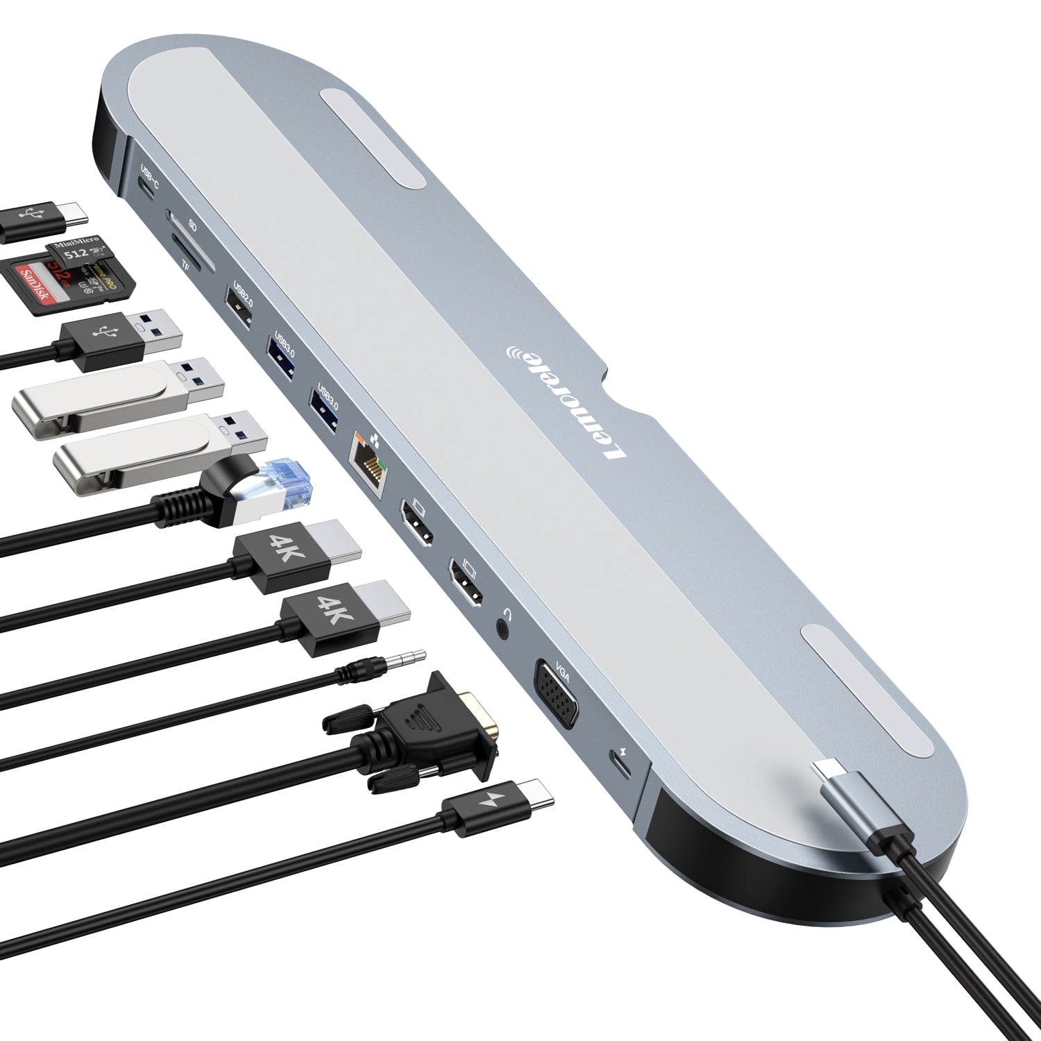 LEMORELE™ TC28 | USB-C 12-in-1 docking station