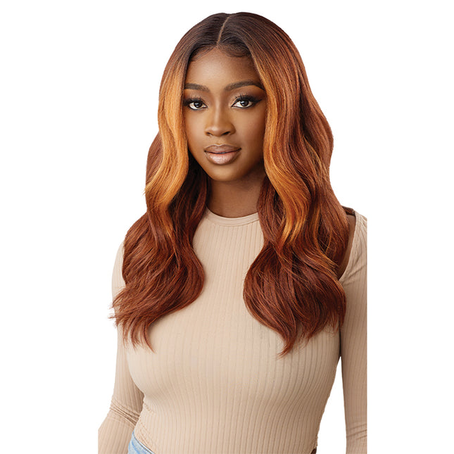 Outre HD Lace Front Wig Sleek Lay Part Dalilah 34 (DR4/CRMBL)