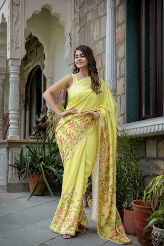 Saree Draping Style for Uttarayan