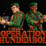 Operation Thunderbolt retro arcade game on the Amstrad CPC 6128