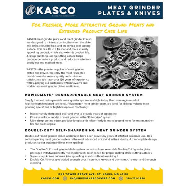 Kasco Meat Grinder Plates & Knives